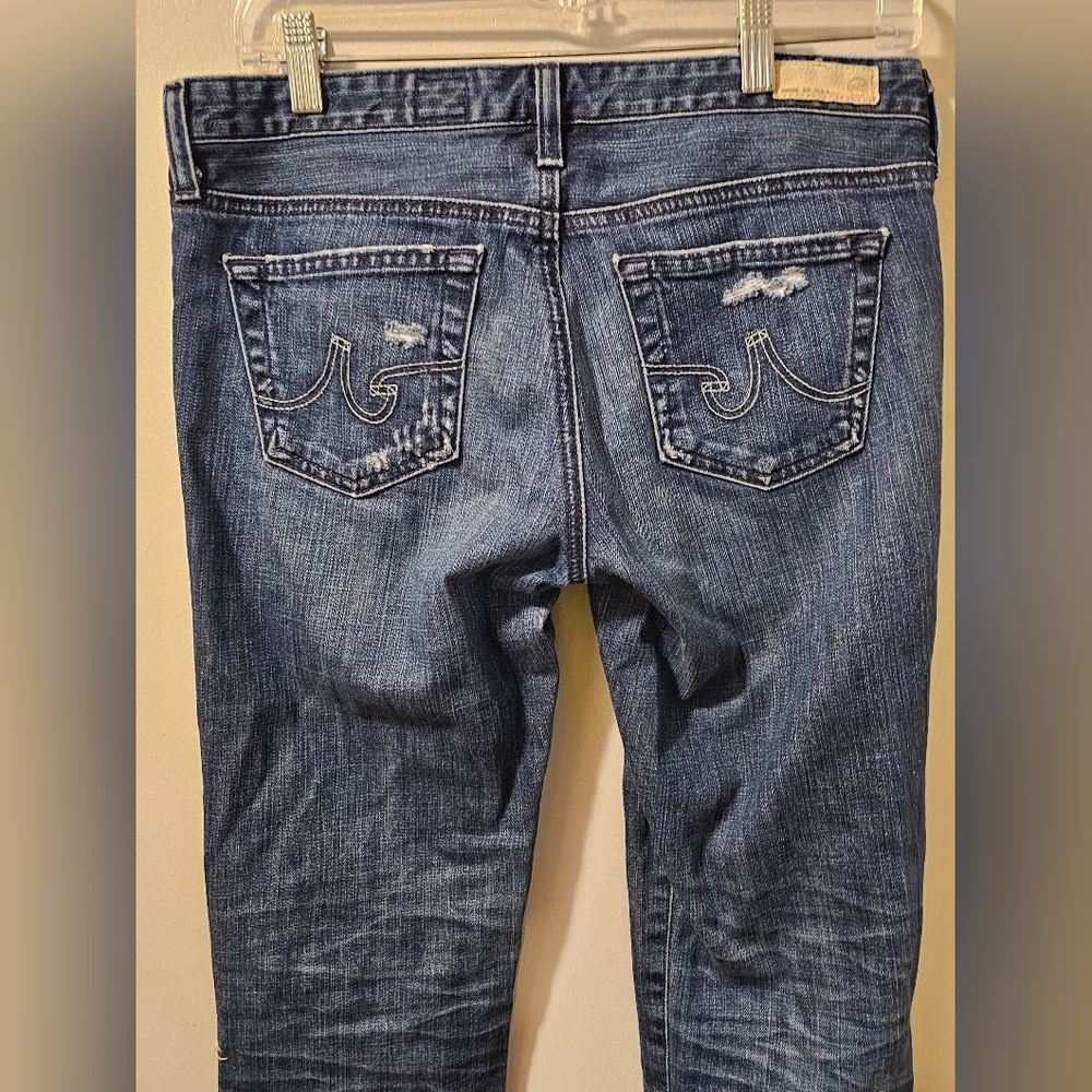 AG Adriano Goldschmied Jeans The Stilt Cigarette Distressed Women’s Size 29R - Picture 7 of 14